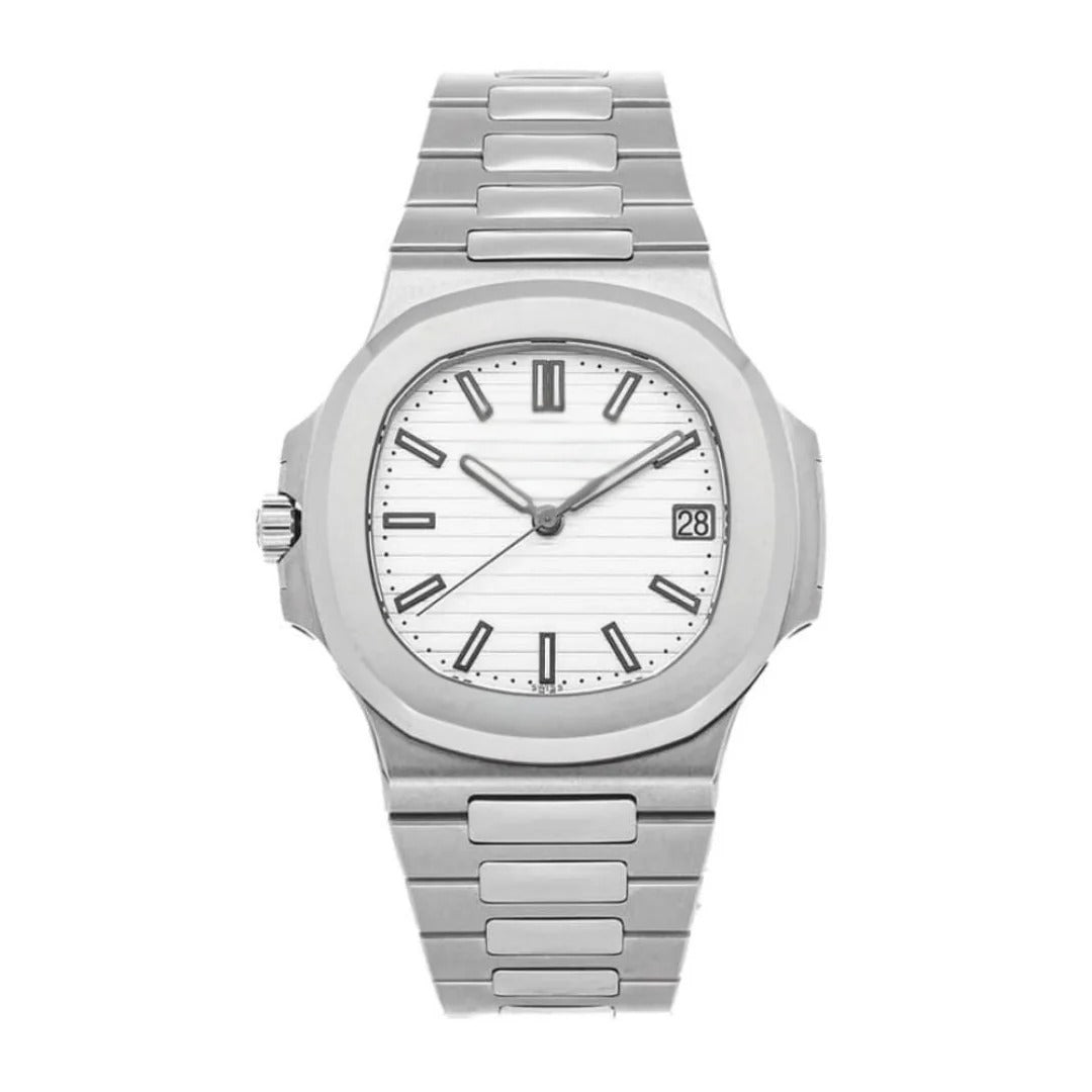Nautilus Stainless Steel White Dial